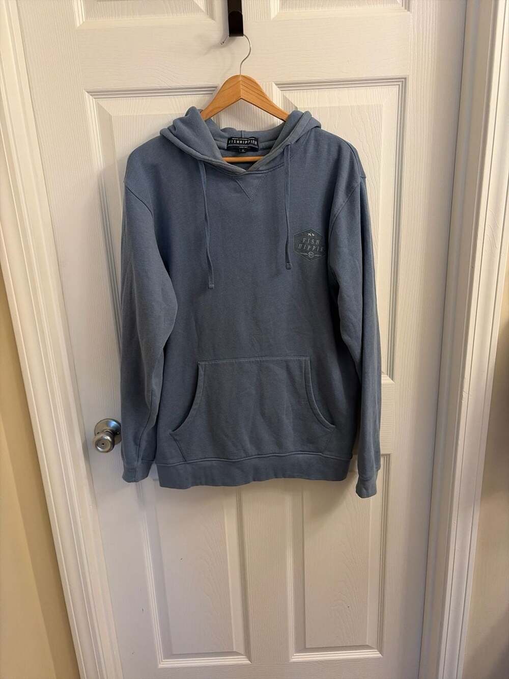 Fish Hippie Co. Blue Waterside Originals Graphic Pullover Hoodie